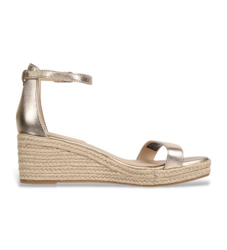 Til kvinder. FW0FW08663 Eileen 8Z espadriller i guldlæder (36), , 5-8 cm, Spænder, Casual - Tommy Hilfiger - Modalova
