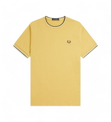 Til mænd. M1588 T-shirt M1588 Twin Tipped (L), Casual, Bomuld, Korte ærmer - Fred Perry - Modalova