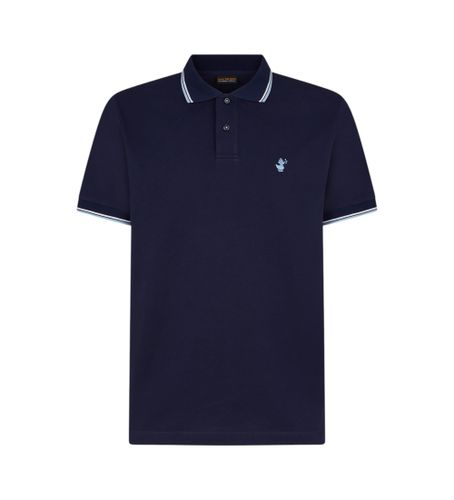 Til mænd. DR0136M-BATE20 Richard navy polo shirt (S), Casual, Bomuld, Korte ærmer - Save The Duck - Modalova