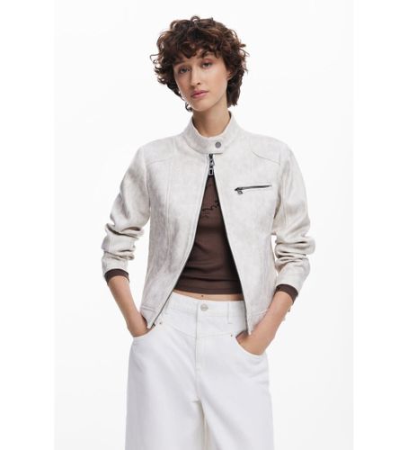 Til kvinder. 25SWEW46 Mao jakke med krave (L), Casual, Polyester - Desigual - Modalova