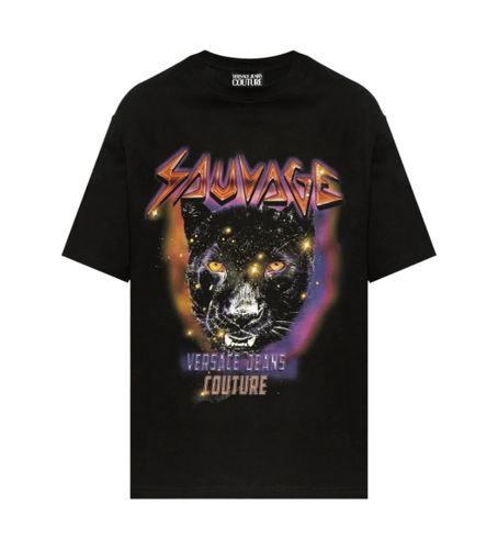 Til mænd. 78GAHC04-CJ01C T-shirt med tryk (S), Casual, Bomuld, Korte ærmer - Versace Jeans Couture - Modalova