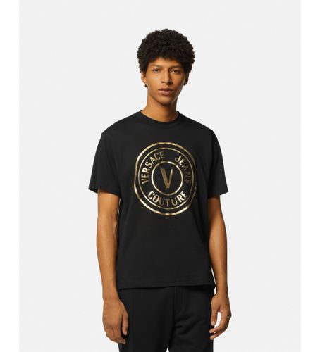 Til mænd. 78GAHT01-CJ00T Kortærmet T-shirt (S), Casual, Bomuld, Korte ærmer - Versace Jeans Couture - Modalova