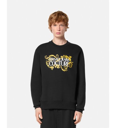Til mænd. 78GAIC06-CF00C Sweatshirt i standardsnit med logo (S), Casual, Bomuld - Versace Jeans Couture - Modalova
