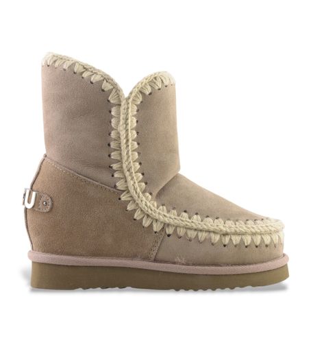 Til kvinder. MU.FW121013A Ankelstøvler i Inner WedgeSh stort metallogo (37), 5-8 cm, Ingen, Casual, Gråt - Mou - Modalova