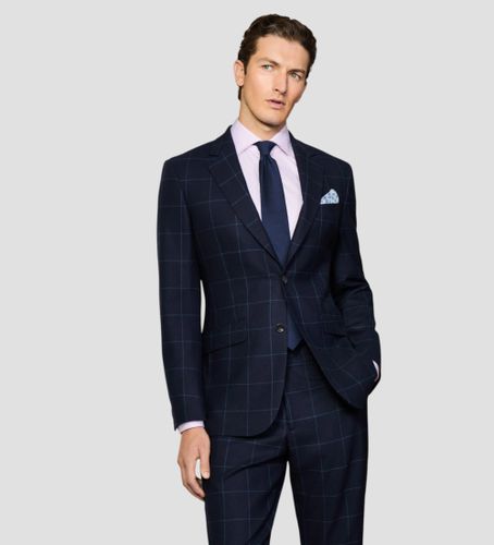 Til mænd. HM423189 Uldjakkesæt Mr Bistretch Wpane (40/32), Casual, Bomuld, Klassisk - Hackett London - Modalova