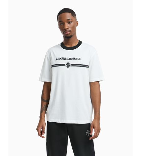 Til mænd. XM000274AF12308U0009 T-shirt med logo (S), Casual, Bomuld, Korte ærmer - Armani Exchange - Modalova