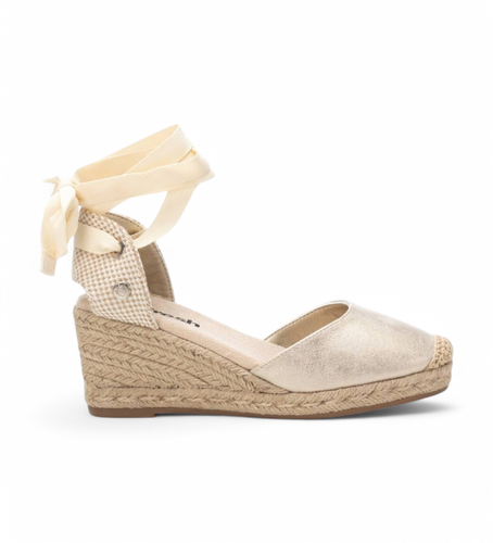 Til kvinder. 17264210-ORO Espadriller 172642 (37), Guldfarvet, 5-8 cm, Blonder, Casual - Refresh - Modalova