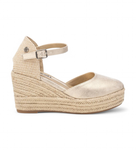 Til kvinder. 17278203-ORO Espadriller 172782 (40), Guldfarvet, 5-8 cm, Spænder, Casual - Refresh - Modalova