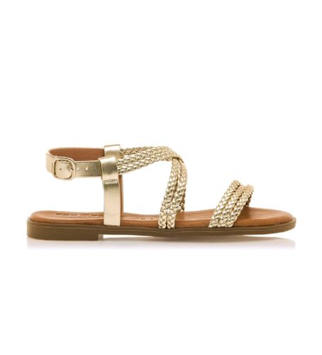 Til kvinder. 54488 Sandaler 54488 (36), Guldfarvet, Fast, Spænder, Casual - MTNG - Modalova
