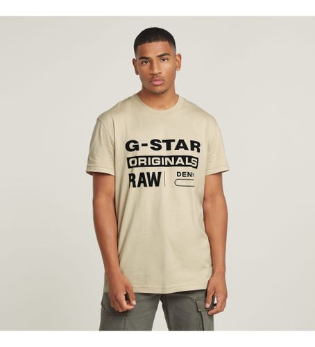 Til mænd. D25969-C506-1214 Original T-shirt (L), Casual, Korte ærmer, Økologisk bomuld, Bæredygtig - G-Star - Modalova