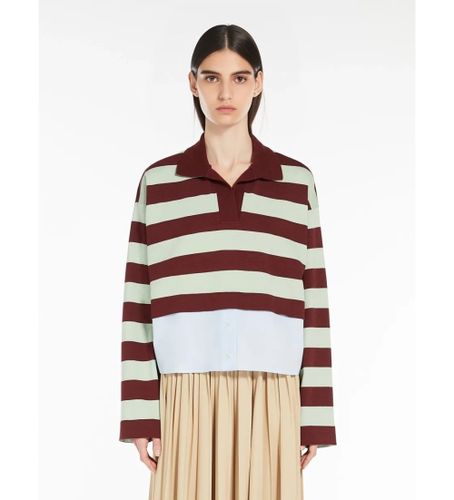 Til kvinder. 2515951021600 Halle salviegrøn poloshirt (S), Casual, Bomuld, Lange ærmer - Weekend Max Mara - Modalova