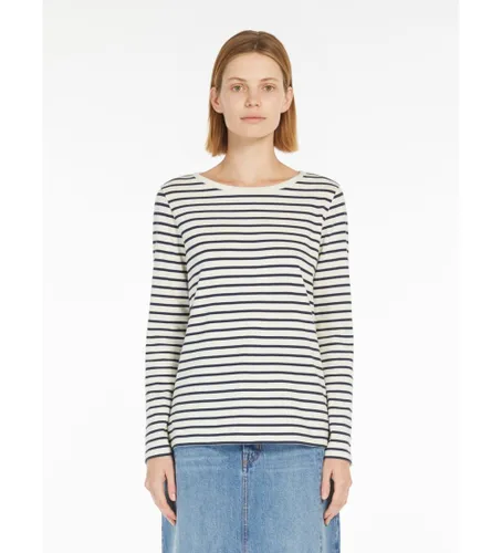 Til kvinder. 2515941061600 Erasmo elfenbensfarvet T-shirt (M), , Casual, Bomuld, Lange ærmer - Weekend Max Mara - Modalova