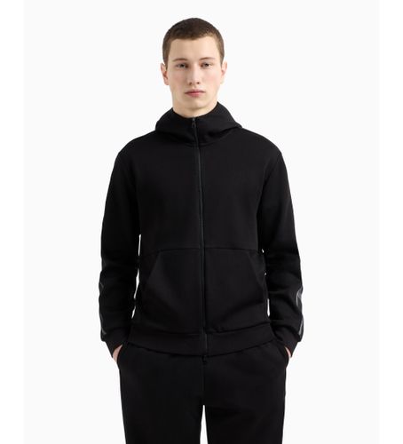 Til mænd. 7M000142_AF12660 Sweatshirt med hætte i bomuldsjersey fra Logo-serien navy (3XL), Casual, Sport, Multisport - EA7 - Modalova