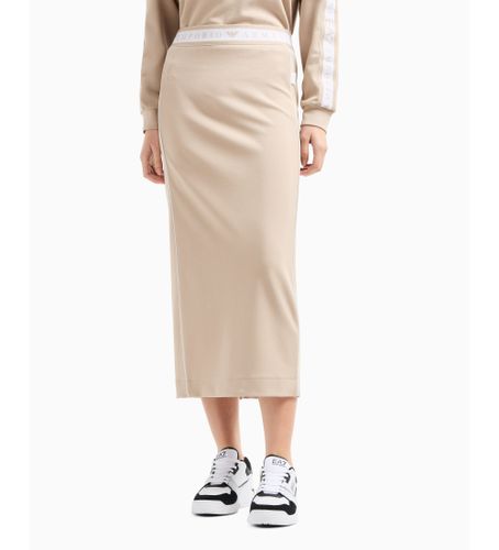 Til kvinder. 7W000279_AF12501 Dynamic Athlete lang nederdel i teknisk stof Natural Ventus7 (M), Casual, Polyester - EA7 - Modalova