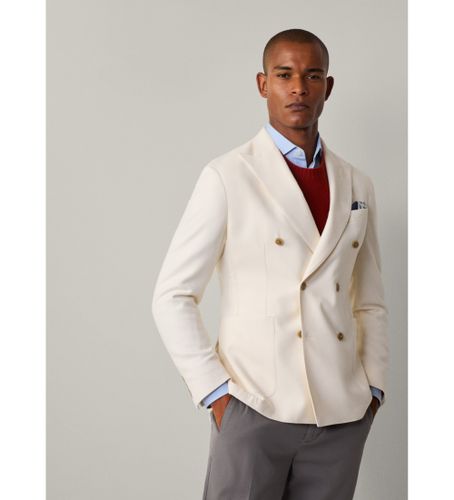 Til mænd. HM443470 blød blazer (42/34), Casual, Bomuld, Klassisk - Hackett London - Modalova