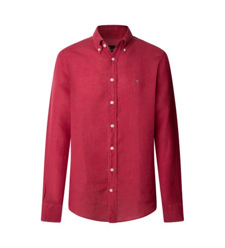 Til mænd. HM3010264 Skjorte med skræddersyet pasform, (XXL), Casual, Linned, Lange ærmer - Hackett London - Modalova