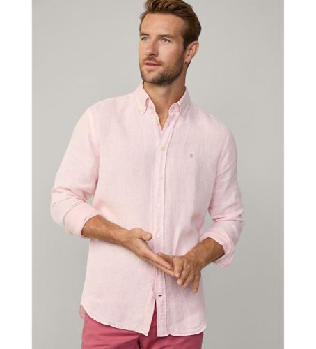Til mænd. HM3010264 Skræddersyet skjorte i (M), Casual, Linned, Lange ærmer - Hackett London - Modalova