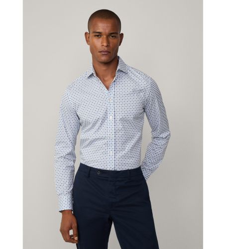 Til mænd. HM3010132 Skjorte med foulardprint, (L), Casual, Party, Bomuld, Klassisk, Lange ærmer - Hackett London - Modalova