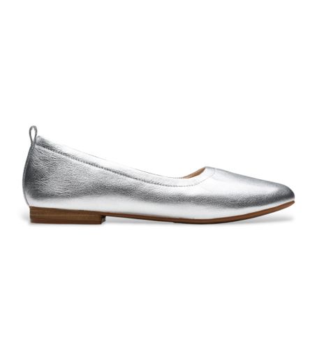 Til kvinder. 26181227 Fawna Soft ballerinaer i sølvfarvet (36.5), Fast, Ingen, Casual - Clarks - Modalova