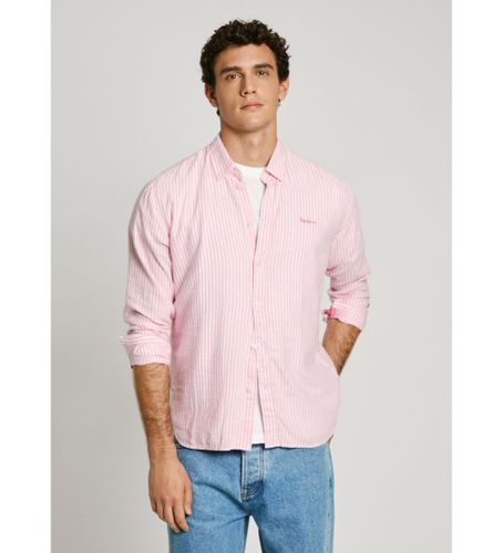Til mænd. PM309028 Armando skjorte (L), Casual, Linned, Lange ærmer - Pepe Jeans - Modalova