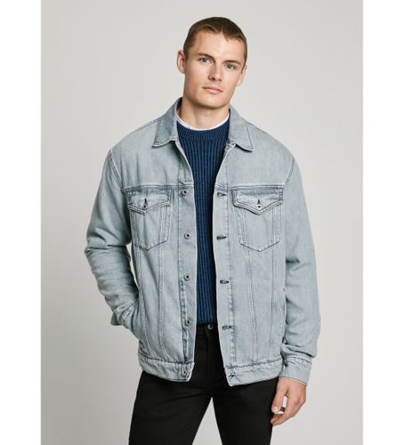 Til mænd. PM402972UM7 Afslappet jakke (M), Casual, Bomuld, Denim, Bæredygtig - Pepe Jeans - Modalova