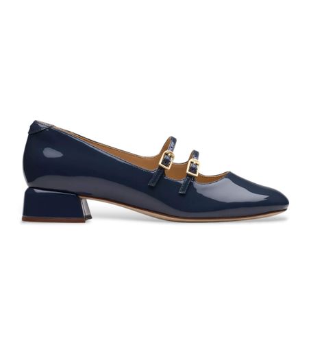 Til kvinder. 26174712 Mary-Jane Daiss30 Shine lædersko (36), 1-3 cm, Spænder, Casual - Clarks - Modalova