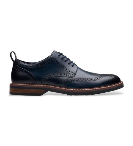 Til mænd. 26178471 Aldwin Limit lædersko navy (44), Fast, Blonder, Casual, Blå - Clarks - Modalova