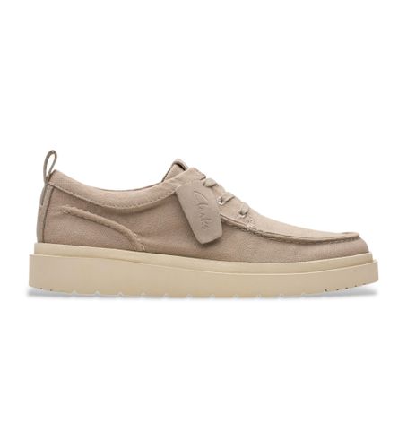 Til mænd. 26180867 Polden Moc lædersko (40), Stof, Fast, Blonder, Casual - Clarks - Modalova