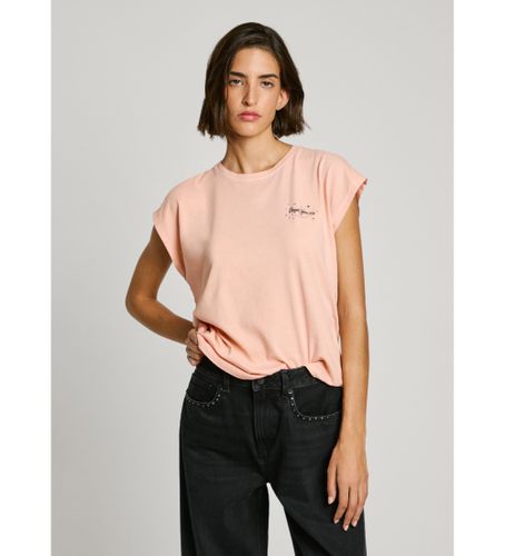 Til kvinder. PL505998 Lorena lyserød t-shirt (XS), Casual, , Bomuld, Korte ærmer - Pepe Jeans - Modalova