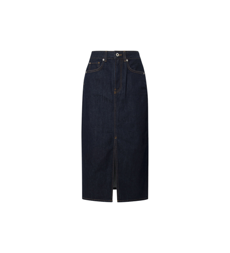 Til kvinder. PL901186AB2 Midi-nederdel i blåt, fleksibelt denimstof med stretch (XS), Casual, Bomuld - Pepe Jeans - Modalova