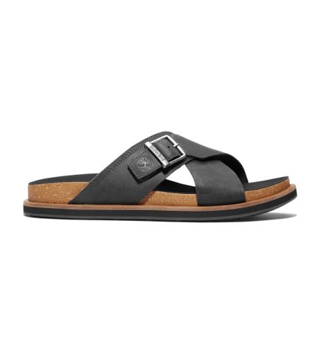 Til mænd. TB0A2B650151 Amalfi Vibes lædersandaler med krydsremme, (41.5), Fast, Ingen, Casual - Timberland - Modalova