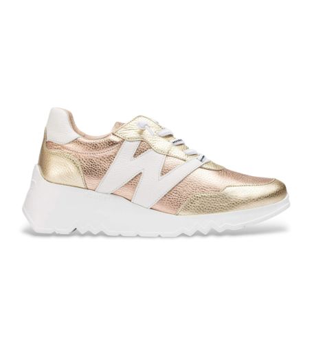 Til kvinder. E-6760 Kyoto guldfarvede lædersko (36), Guldfarvet, 1-3 cm, Blonder, Casual - Wonders - Modalova