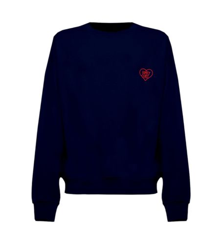 Til mænd. SS2403 Sweatshirt Heart navy (L), Casual, Bomuld, Blå - Family First - Modalova