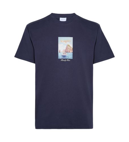 Til mænd. TS2507 Navy Capri T-shirt (L), Casual, Bomuld, Korte ærmer, Blå - Family First - Modalova