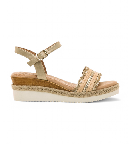 Til kvinder. 53338 Elif-sandaler i (38), Guldfarvet, 3-5 cm, Spænder, Casual - Mustang - Modalova