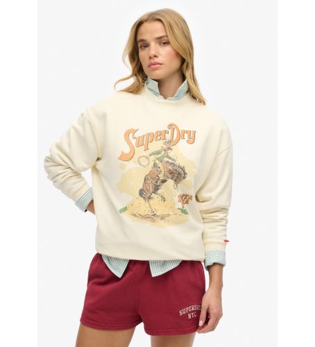 Til kvinder. W2012247A souvenir-sweatshirt (XS), Casual, Bomuld - Superdry - Modalova