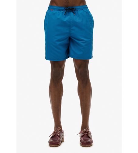 Til mænd. M3010246A Premium broderet badedragt 43,2 cm (S), Badetøj, Genanvendt polister, Bæredygtig - Superdry - Modalova
