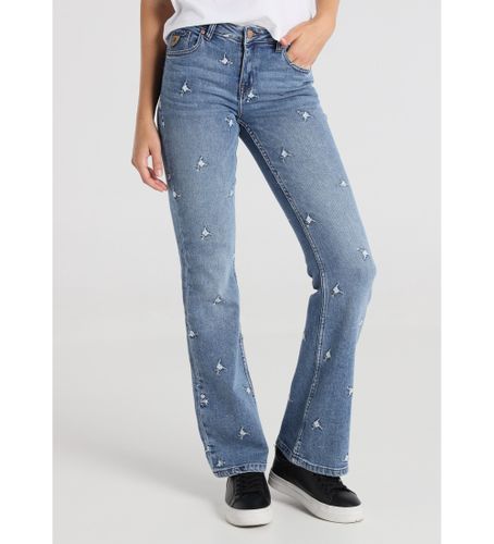 Til kvinder. 201172641 Jeans Broderet frihed (25), Casual, Bomuld, Denim - Lois Jeans - Modalova