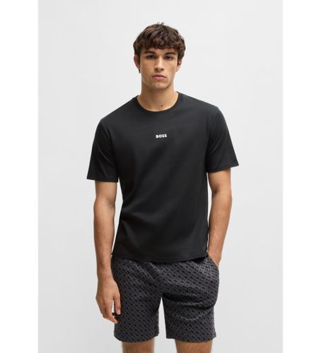 Til mænd. 50540613 Pyjamas i bomuld med logo og monogrammer (S), Afslappet, Korte ærmer - BOSS - Modalova