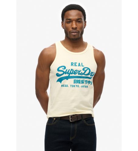 Til mænd. M6010870A Vintage Cali logo tank top (S), Casual, Bomuld, Uden ærmer/stropper - Superdry - Modalova