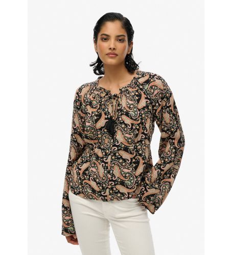 Til kvinder. W6012101A bluse med print (XS), Casual, Viscose, Lange ærmer - Superdry - Modalova