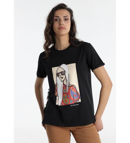 Til kvinder. 423282734 Kortærmet T-shirt (S), Casual, Bomuld, Korte ærmer - Lois Jeans - Modalova