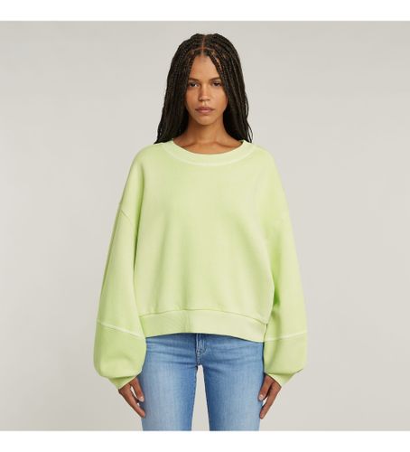 Til kvinder. D26361-D993-C497 Overdyed Oversized sweatshirt pistaciegrøn (XS), Casual, Økologisk bomuld, Bæredygtig - G-Star - Modalova