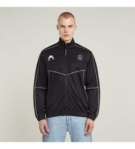 Til mænd. D26303-D957-6484 Track Zip Thru T-shirt (XS), Casual, Lange ærmer, Genanvendt polister, Bæredygtig - G-Star - Modalova