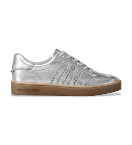 Til mænd. 43T5SCFS1M Sneakers i metallæder med sølvdekoration (39), Sølvfarvet, Fast, Blonder, Casual - Michael Kors - Modalova