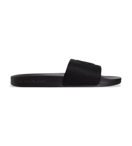 Til mænd. YM0YM01282 Flipflops i lærred med logo (41), Fast, Ingen, Badetøj - Calvin Klein Jeans - Modalova