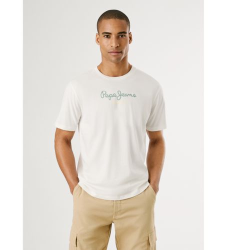 Til mænd. PM509979 Eggo T-shirt (L), Casual, Bomuld, Korte ærmer - Pepe Jeans - Modalova