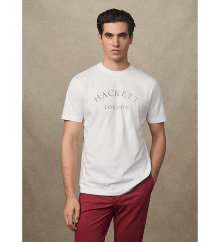 Til mænd. HM5000019 Logo Classic Fit T-shirt (M), Casual, Bomuld, Korte ærmer - Hackett London - Modalova