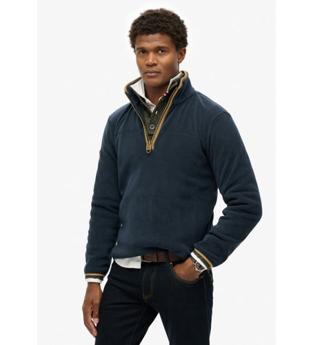 Til mænd. M2014151A Estate Fleece Half Zip Fleece (XL), Casual, Genanvendt polister, Bæredygtig - Superdry - Modalova