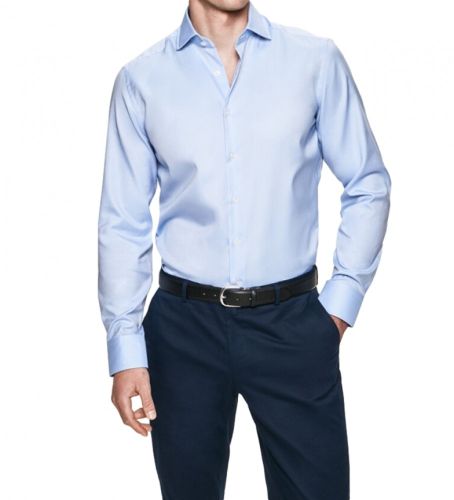 Til mænd. HM308232 Slim Fit Oxford-skjorte (155), Bomuld, Klassisk, Lange ærmer - Hackett London - Modalova